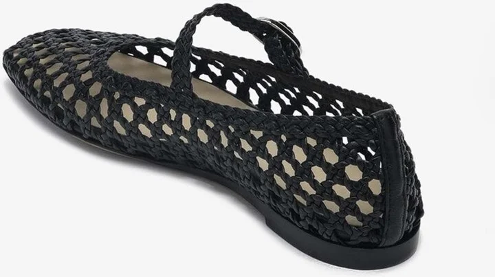 Woven Mary-Jane Ballet Flats - Image 2