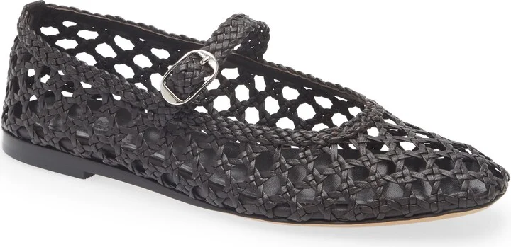 Woven Mary Jane Flat