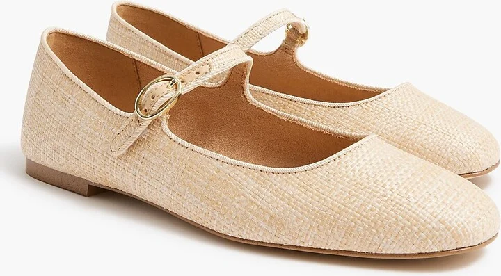 Woven Mary Jane flats