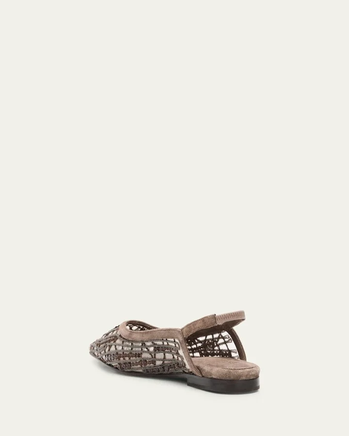Woven Monili Slingback Flats - Image 3