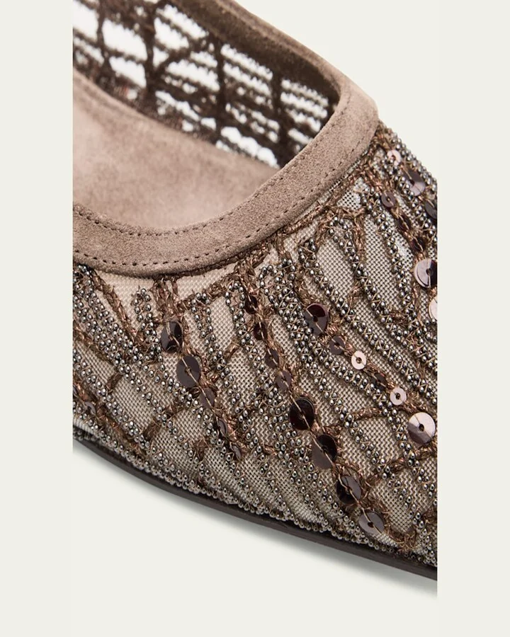Woven Monili Slingback Flats - Image 6