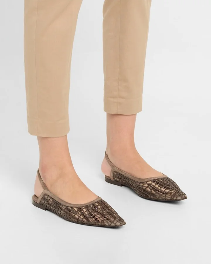 Woven Monili Slingback Flats - Image 5