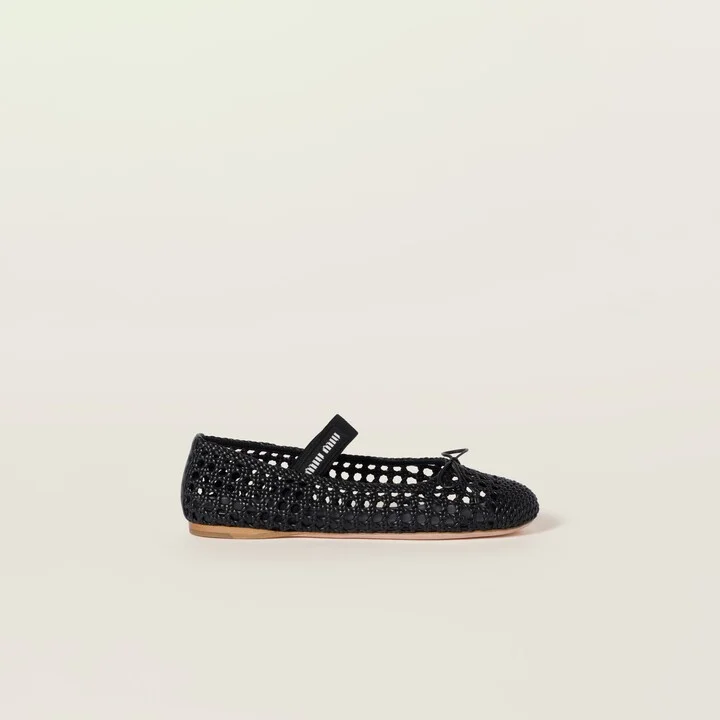 Woven nappa leather ballerinas - Image 2