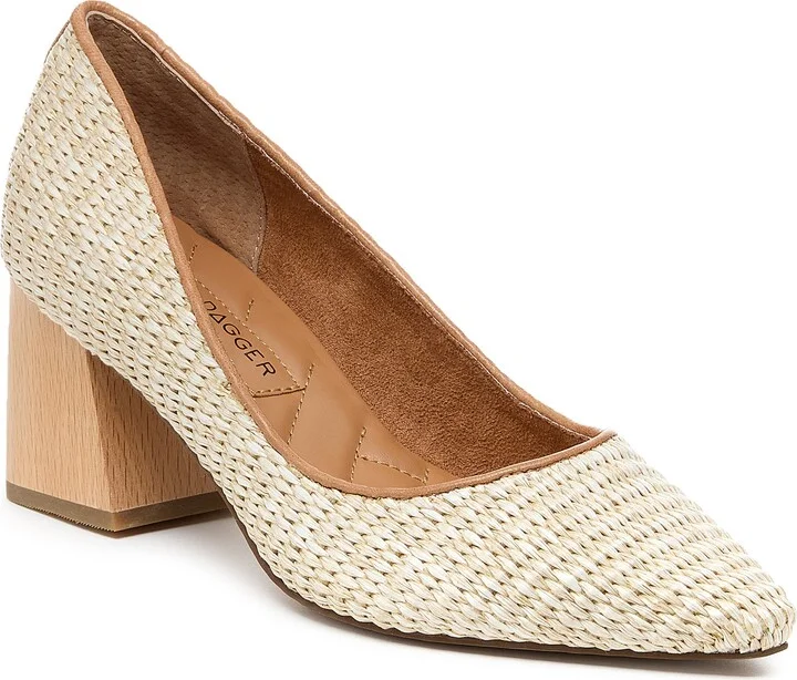 Woven Pointed Toe Pump