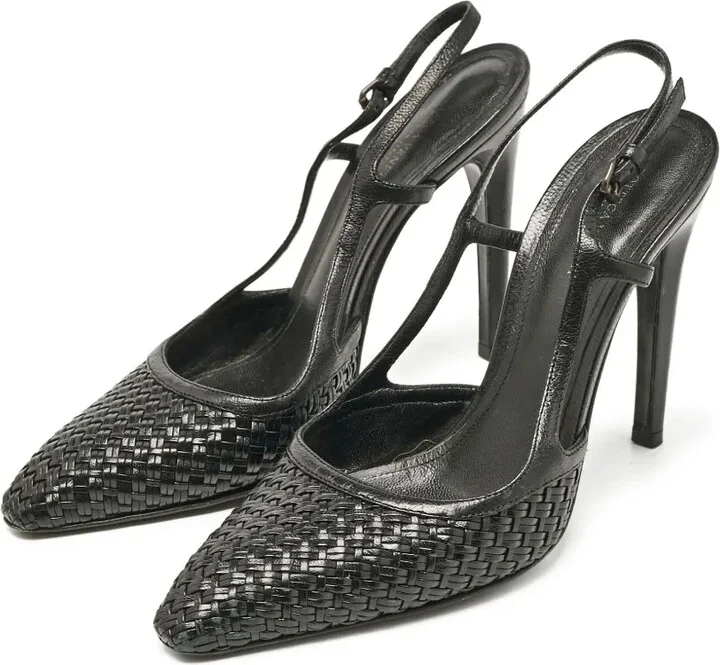 Woven Pointed-Toe Slingbacks - Image 2