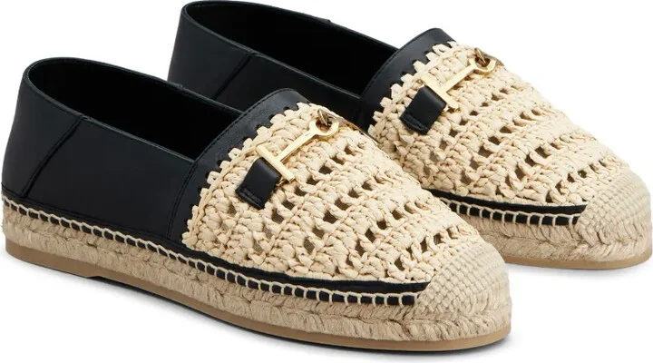 Woven-Raffia Leather Espadrilles - Image 2