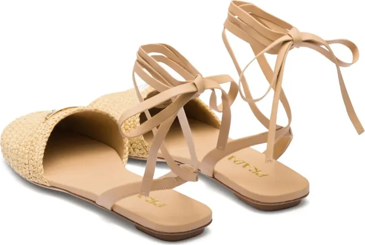 Woven Raffia Sandals - Image 3