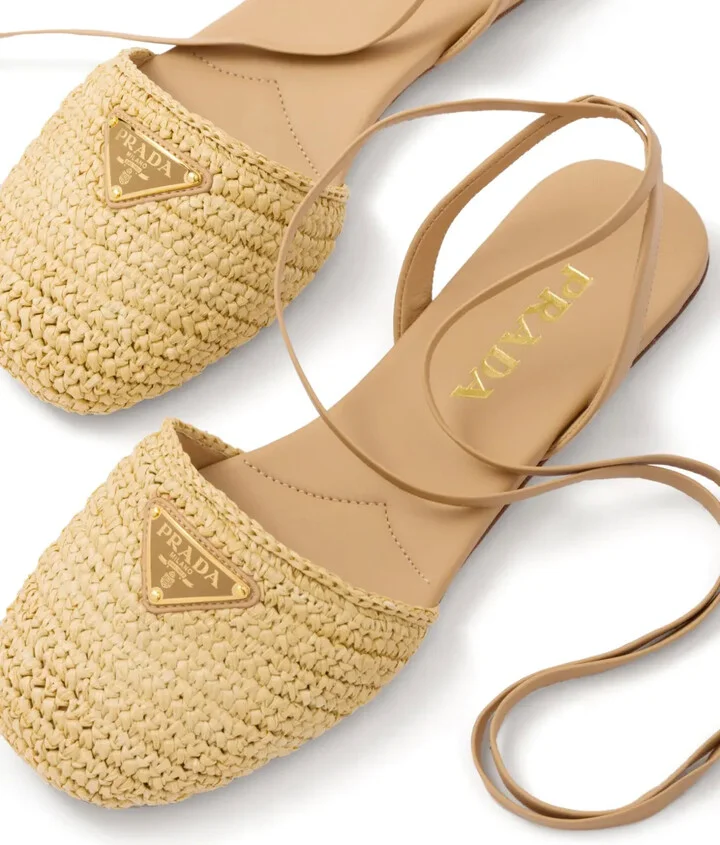 Woven Raffia Sandals - Image 4