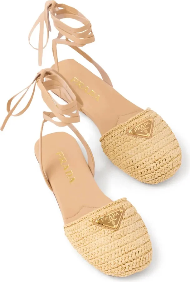 Woven Raffia Sandals - Image 5