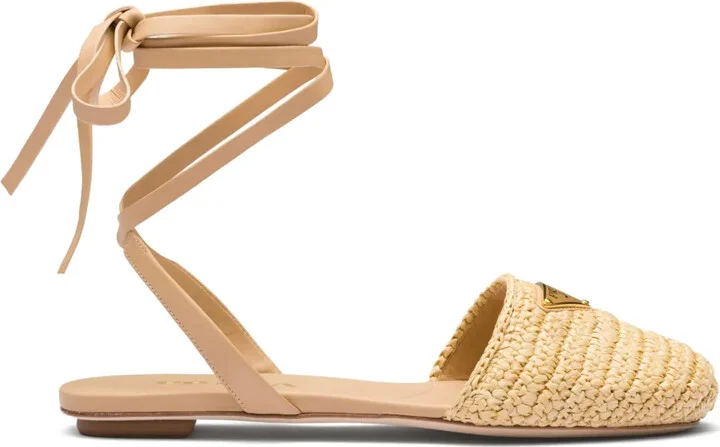 Woven Raffia Sandals