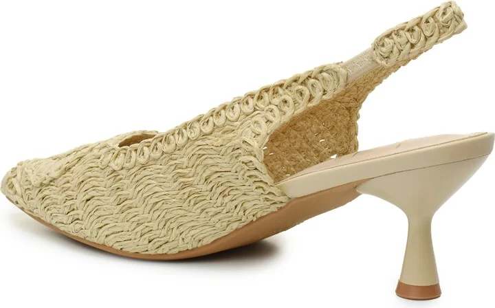Woven Raffia Slingback Pump - Image 2