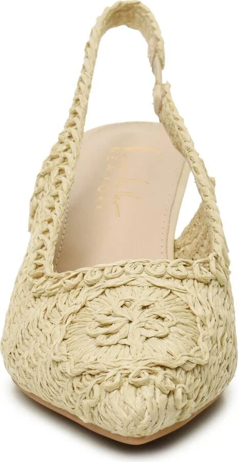 Woven Raffia Slingback Pump - Image 3