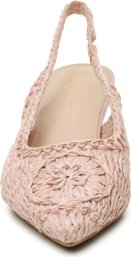 Woven Raffia Slingback Pump - Image 8