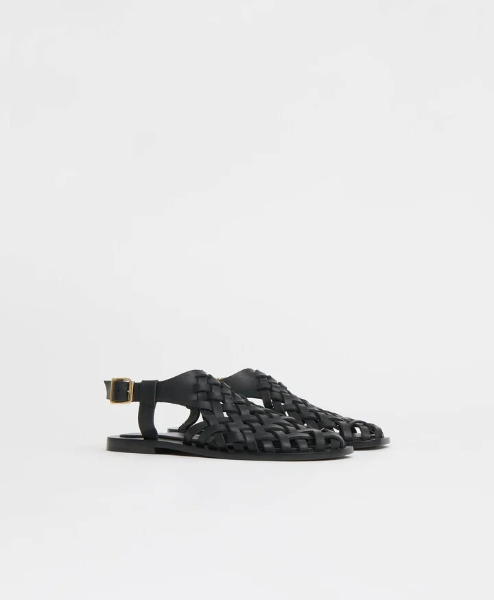 Woven Sandal - Black