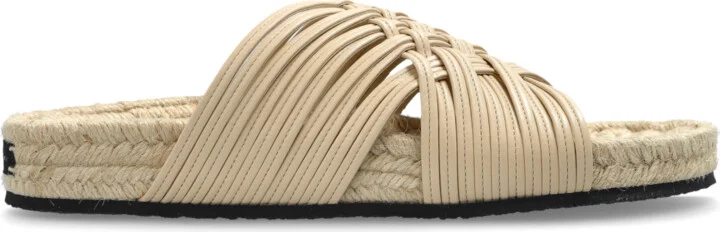 Woven Sandals, , - Beige