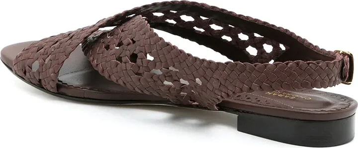 Woven Sling-Back Sandals - Image 3