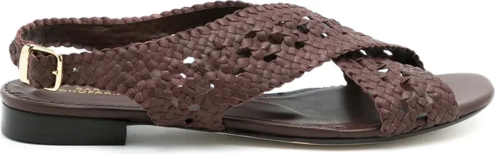 Woven Sling-Back Sandals