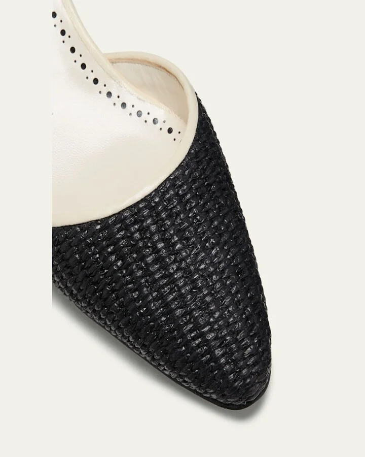 Woven Slingback Ballerina Pumps - Image 3
