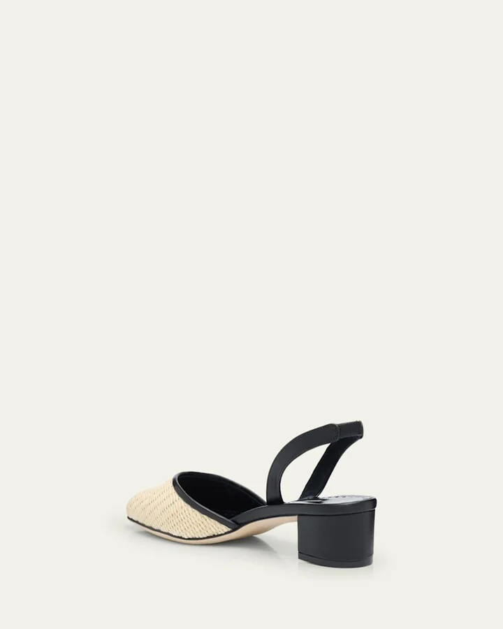 Woven Slingback Ballerina Pumps - Image 2