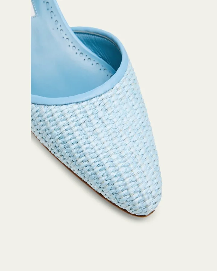 Woven Slingback Ballerina Pumps - Image 7