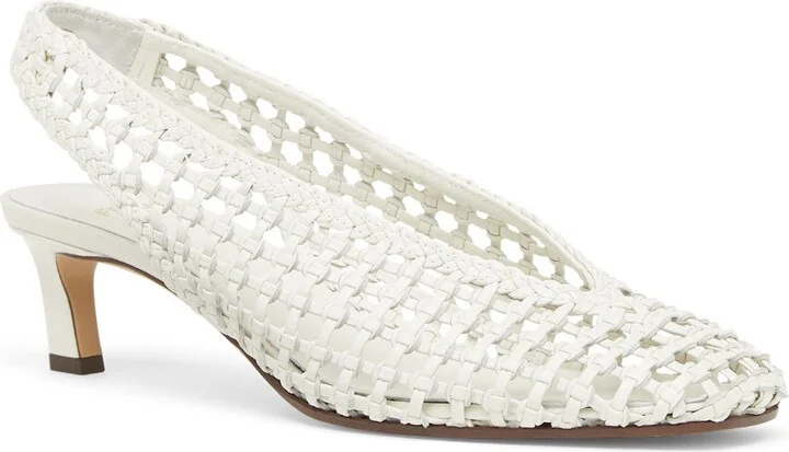 Woven Slingback Pump