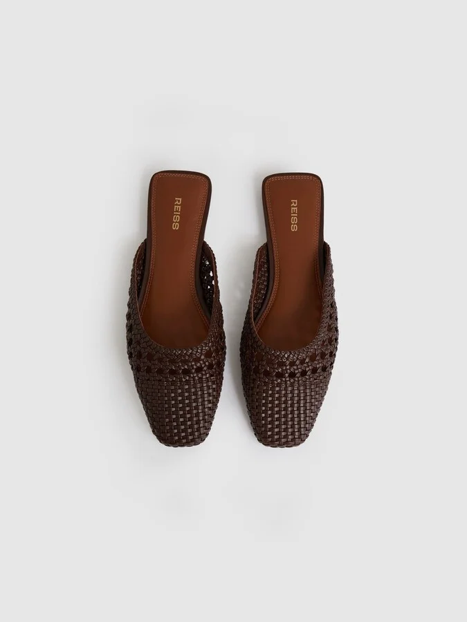 Woven Slip-on Mules - Image 3