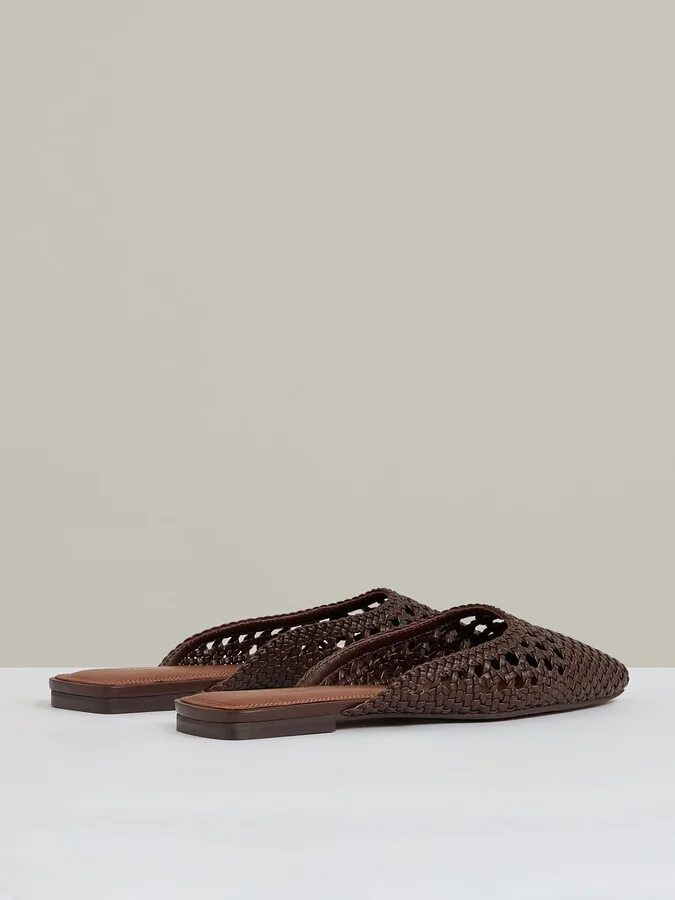 Woven Slip-on Mules - Image 4