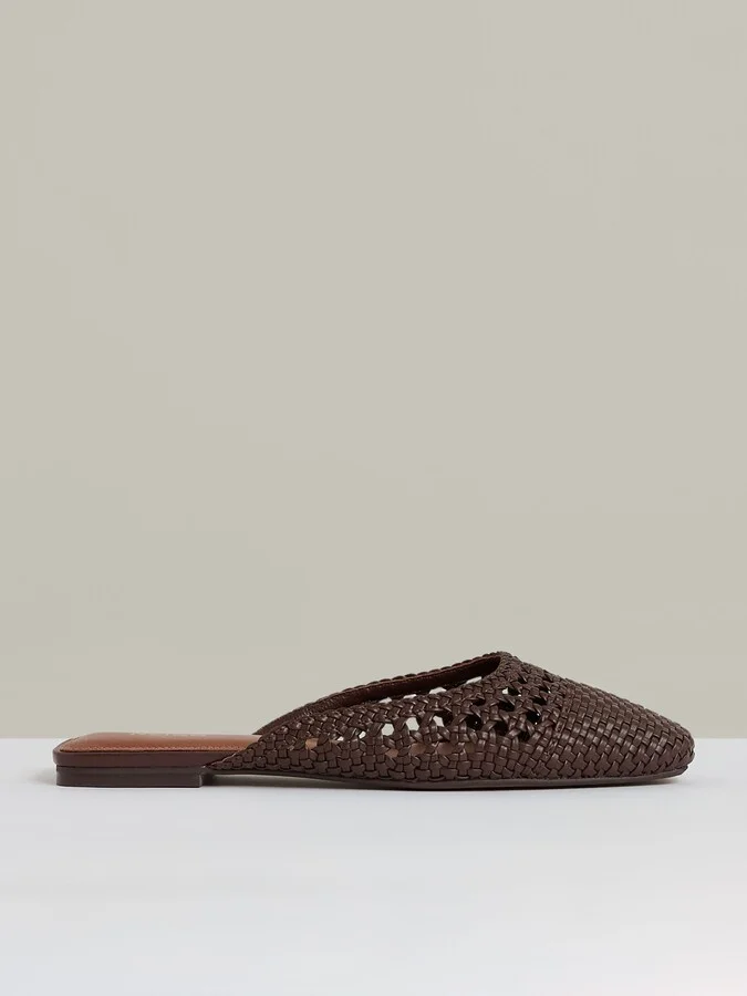 Woven Slip-on Mules