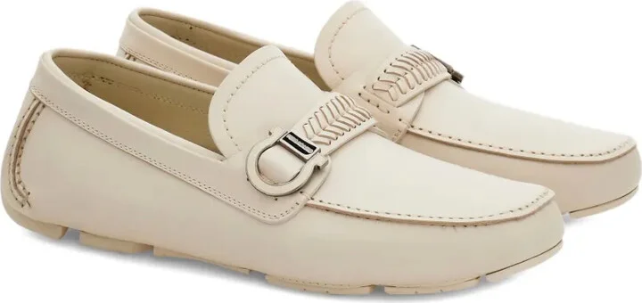 Woven-Strap Gancini-Ornament Loafers - Image 2