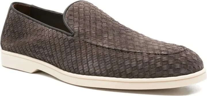 Woven Suede Loafers - Image 2