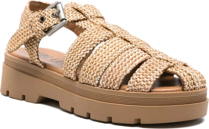 Woven-Texture Flat Sandals - Image 2