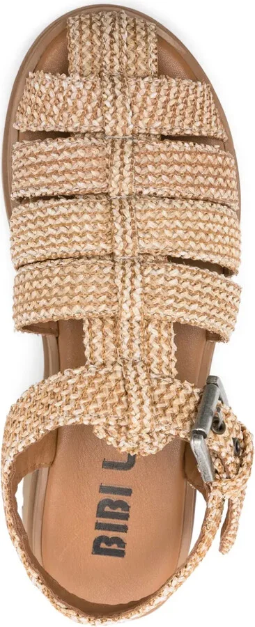 Woven-Texture Flat Sandals - Image 4