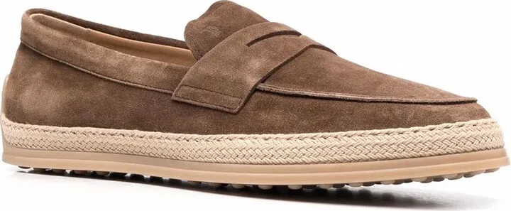 Woven Trim Penny Loafers - Image 2