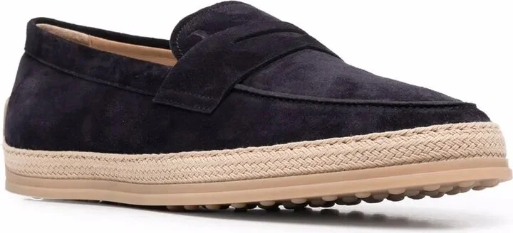 Woven-Trim Penny Loafers - Image 2