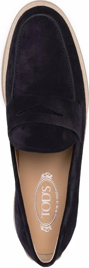Woven-Trim Penny Loafers - Image 4