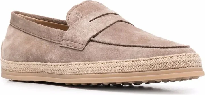 Woven-Trim Penny Loafers - Image 2