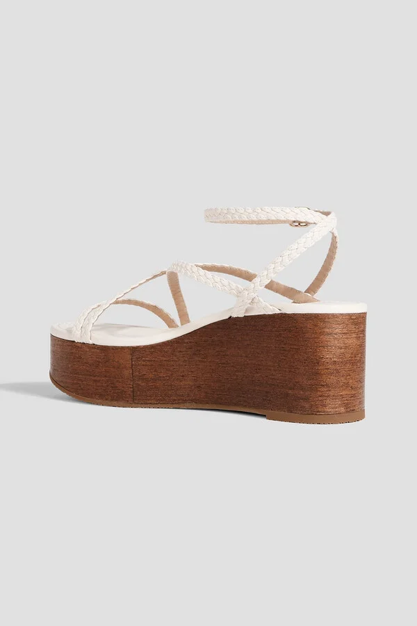 Wovette braided leather platform sandals - Image 3