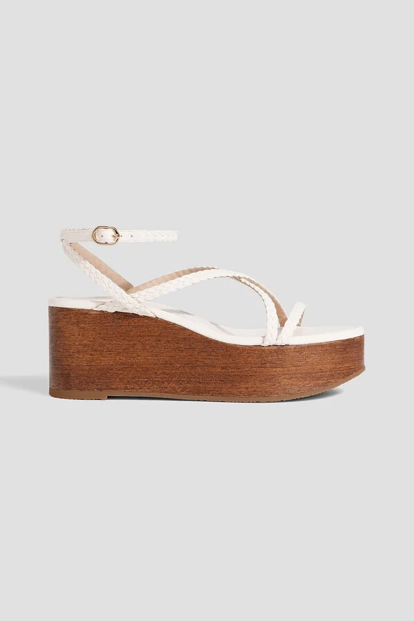 Wovette braided leather platform sandals