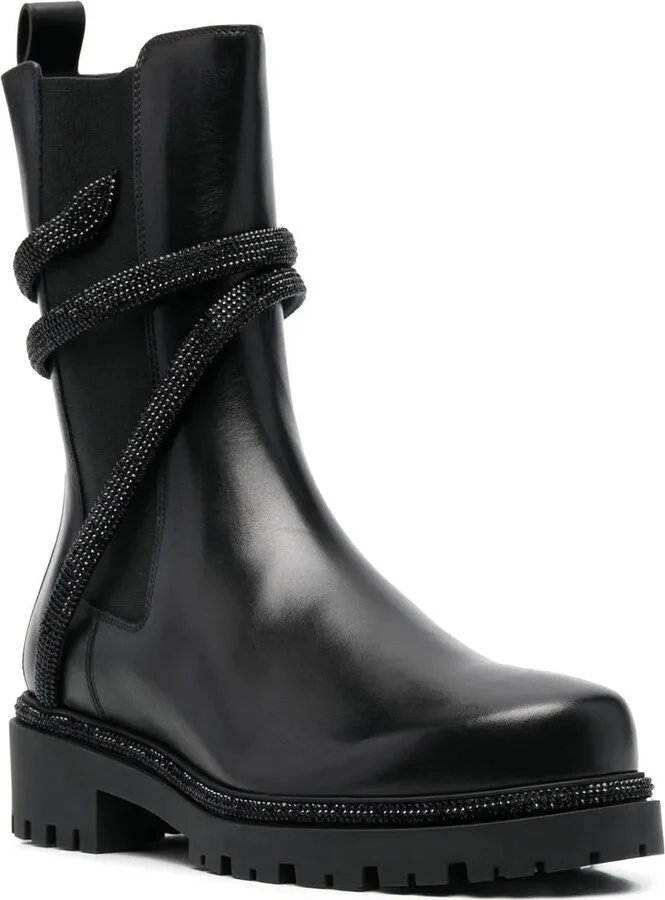Wrap-Around Leather Boots - Image 2