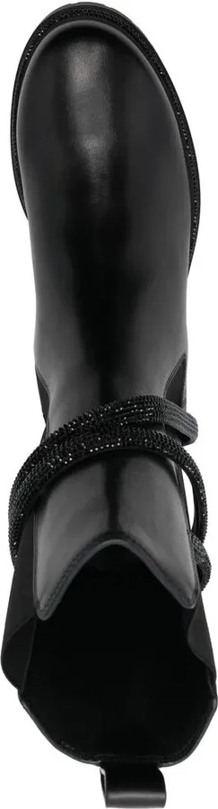 Wrap-Around Leather Boots - Image 4