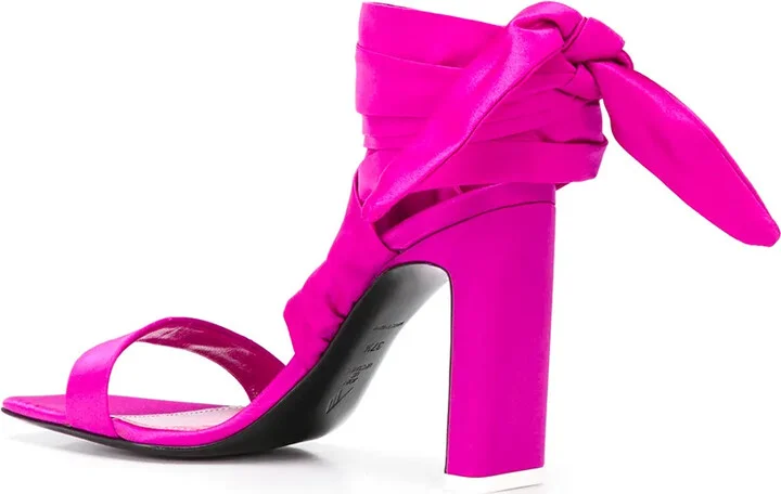 Wraparound Ankle Tie Sandals - Image 3
