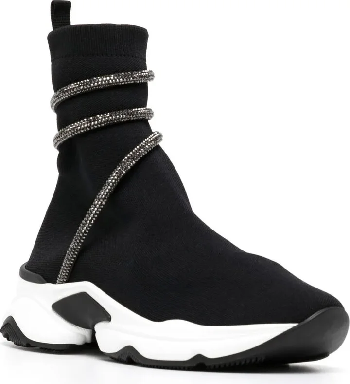 Wraparound-Strap Sock Sneakers - Image 2