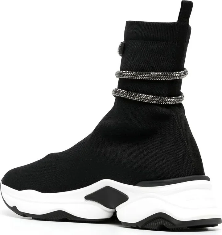 Wraparound-Strap Sock Sneakers - Image 3