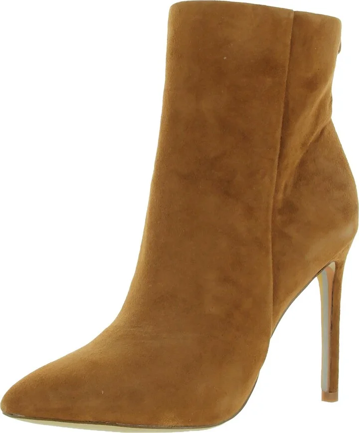 Wrenley Womens Zipper Heels Ankle Boots
