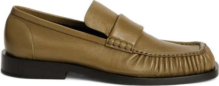 Wrinkled-Detail Loafers