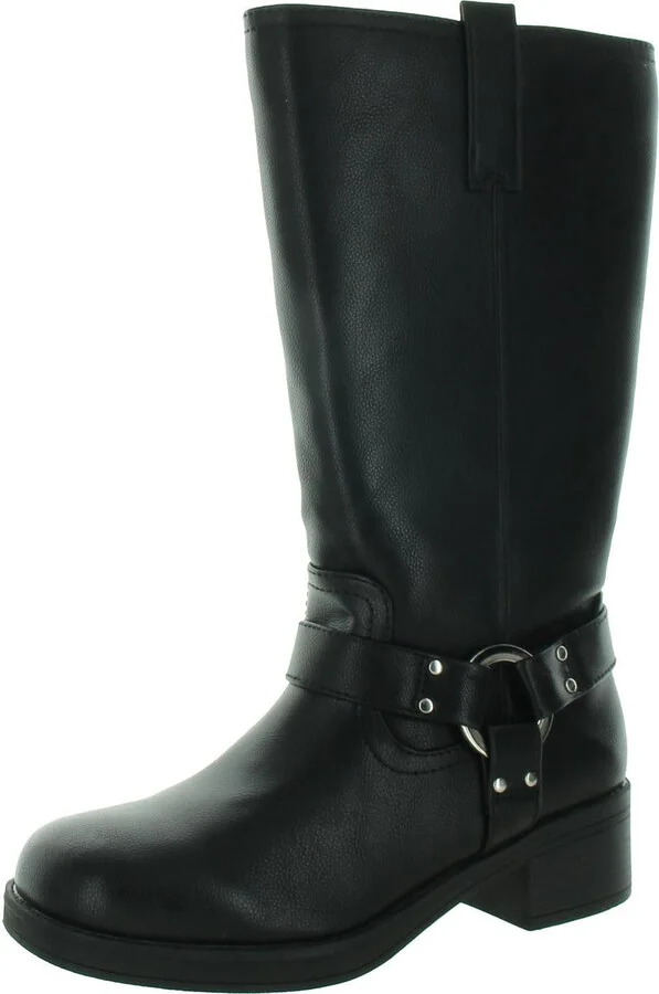 WS11139W Womens Buckle Manmade Mid-Calf Boots