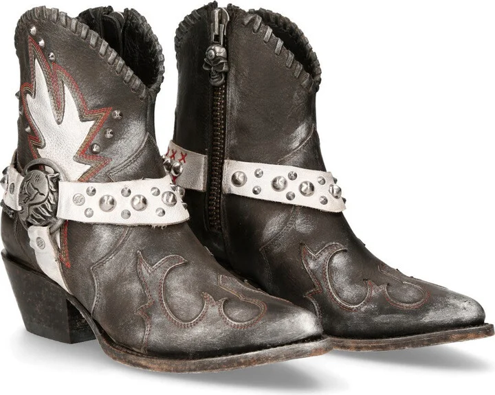 WSTM004-S2 Leather Cowboy Western Boots