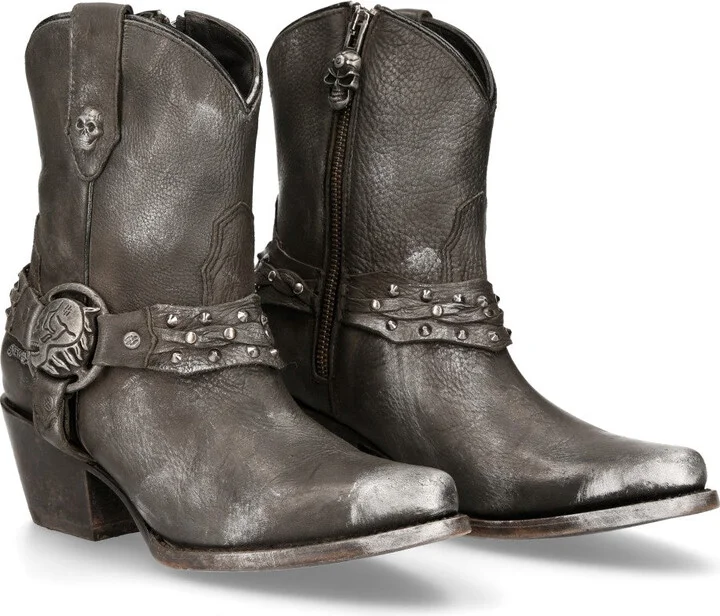 WSTM005-S1 Leather Cowboy Western Boots