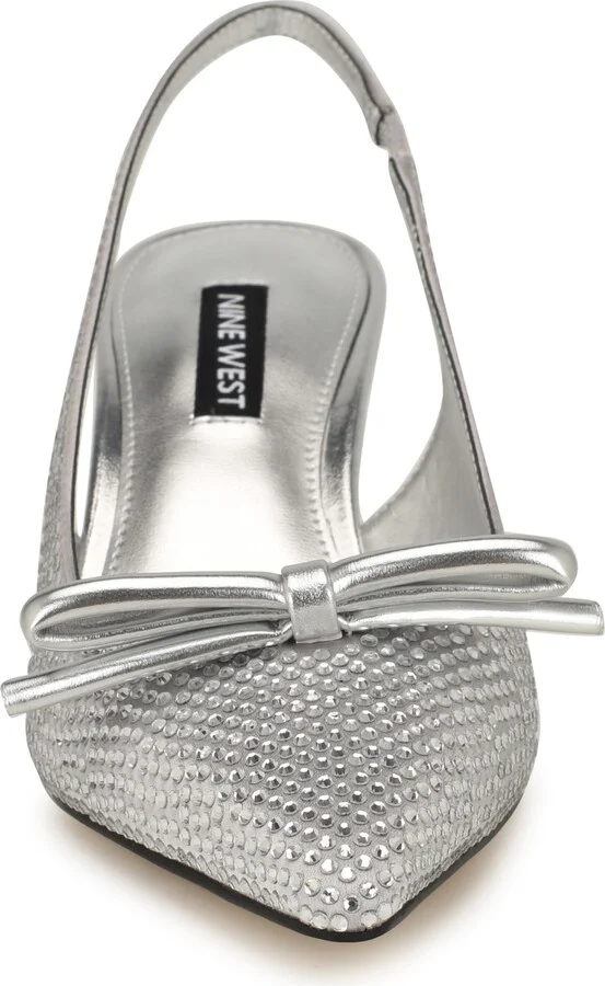 Wunder Slingback Pointed Toe Kitten Heel Pump - Image 3