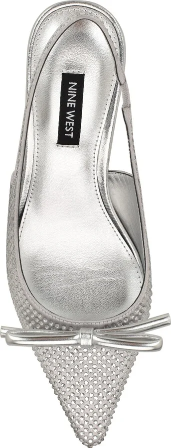 Wunder Slingback Pointed Toe Kitten Heel Pump - Image 4
